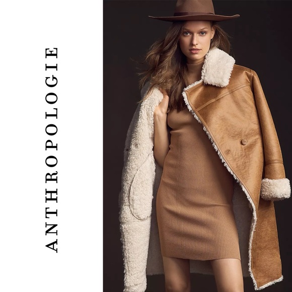 Anthropologie Mock-Neck Cap-Sleeve Mini Dress - Picture 3 of 10